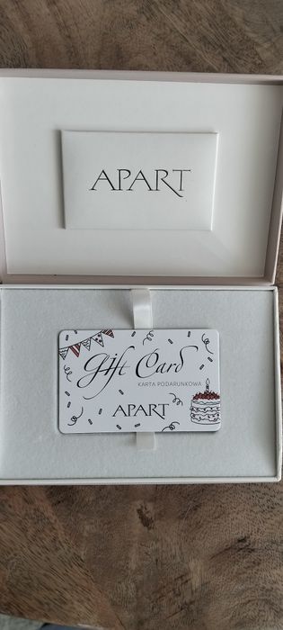Do sprzedania bon podarunkowy Apart wartość 1000 zł
