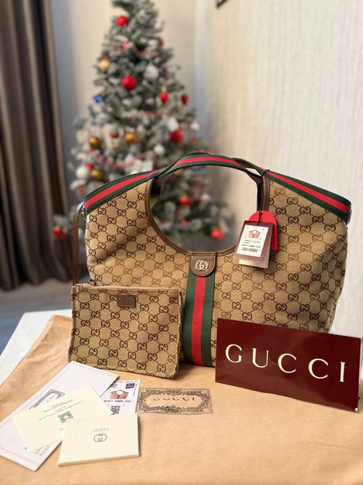 Сумка шопер жіноча у стилі Gucci