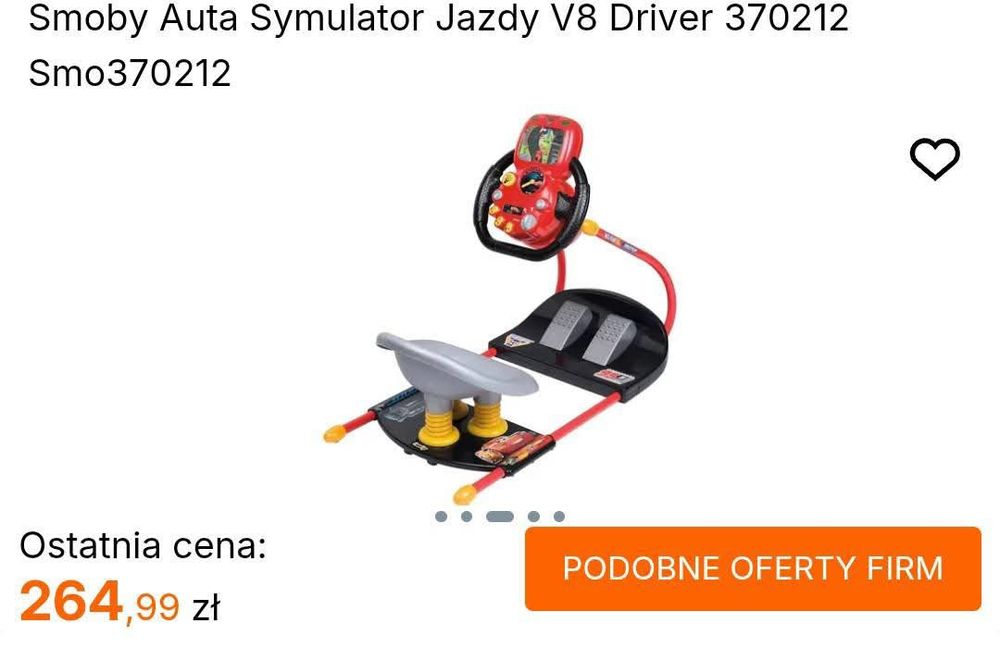 Symulator jazdy Smoby