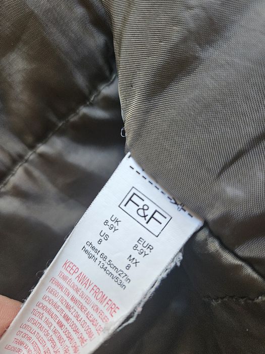 Kurtka parka zimowa F&F 128/134