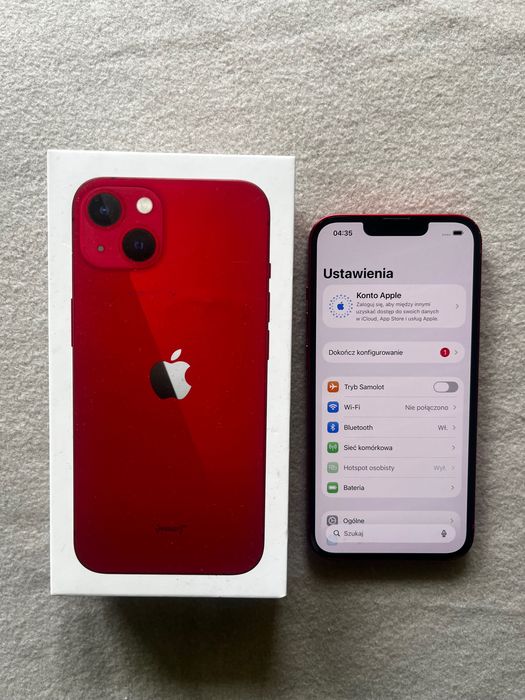 iPhone 13 128 GB czerwony w bardzo dobrym stanie