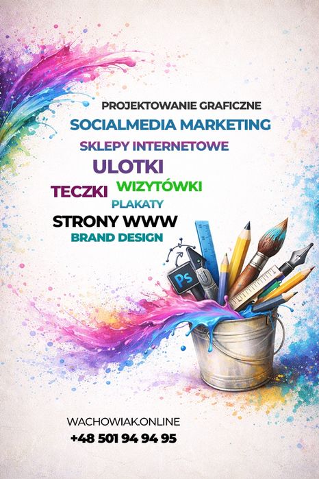 Projektowanie graficzne i strony internetowe | Ulotki, reklamy, sklepy