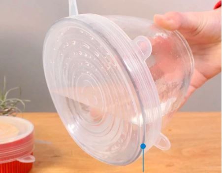 6 Tampas silicone vedantes Novas vários tamanhos  1 euro as 6