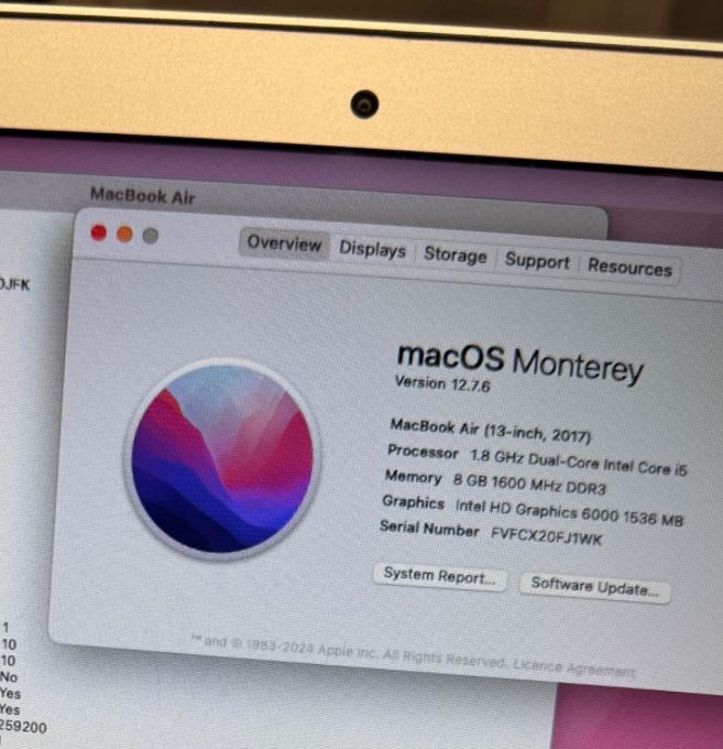 Idealny macbook air 2017 i5 8/128gb