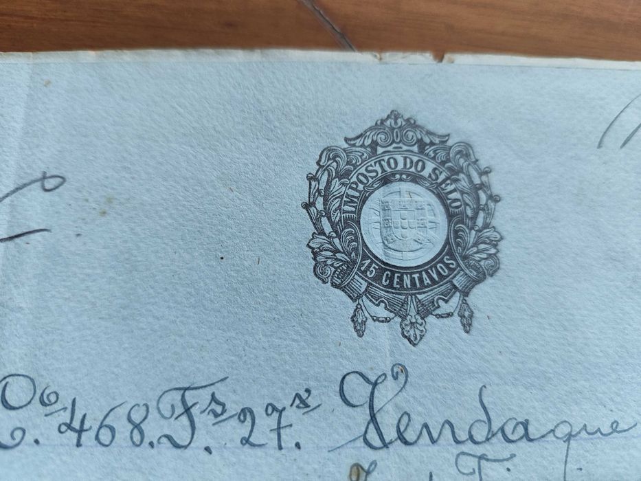 Documentos selados, encadernados, manuscritos séc. XIX/início XX