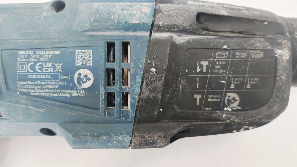 Młot udarowy bosch gbh 2 21 sds plus 720w 2j używany 110v