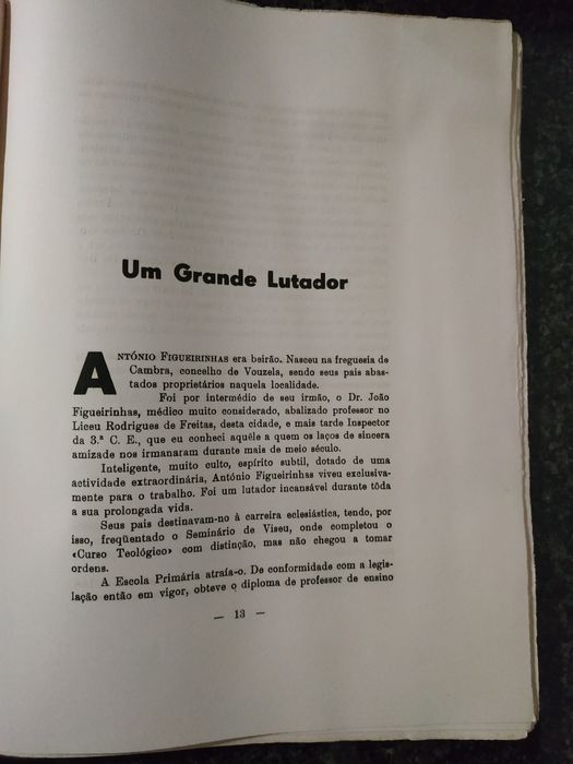 Livro António Figueirinhas Preito de homenagem dum grupo de amigos