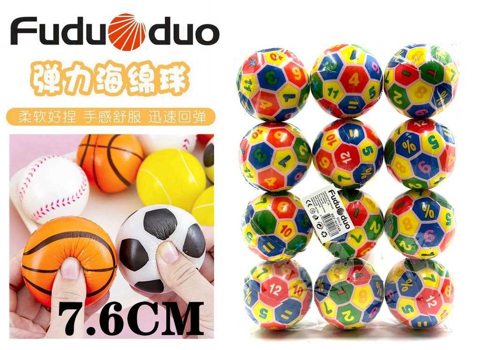 Bolas de Força de Preensão em Material PU, Macias e Leves