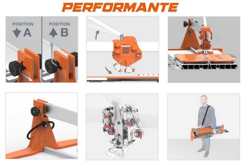 Maszynka przecinarka do płytek glazury gresu BATTIPAV PERFORMANTE 130