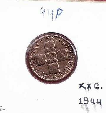 MOEDAS  REPUBLICA  XX CENTAVOS 1944 BELA