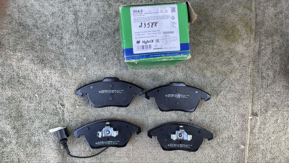Тормозные колодки Metelli hybrix на Audi, Seat, Skoda, Volkswagen