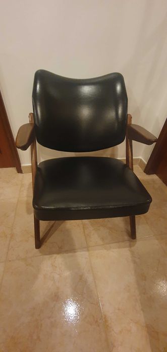 Cadeirão poltrona cadeira de braços OLAIO, anos 50, VINTAGE