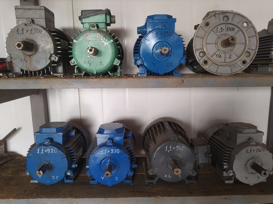 Електродвигун 1,1квт. 950об. та 1500об. електромотор электродвигатель