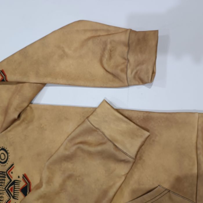 OUKU  bluza z kapturem roz,4xl/3xl etno Boho bluza rozsuwana