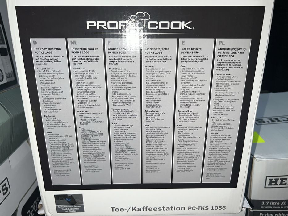 Stacja do przygotowywania herbaty/kawy PC-TKS 1056