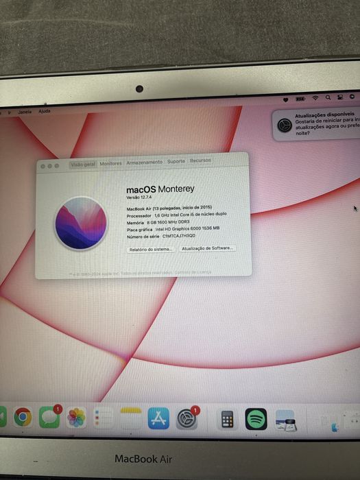 Macbook Air (13 polegadas,2015)