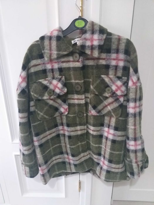 Never-worn plaid coat/shirt
