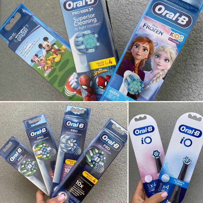 насадки з Німеччини до електричних зубних щіток Oral-B Braun