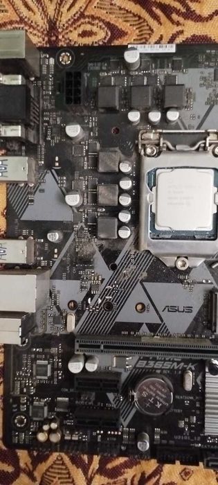 Процесор Intel Core i5-9400F + Материнська плата Asus Prime B360M-K