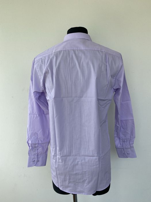 Koszula męska nowa 39 rozmiar 176-182 wrost liliowy gładka długi rękaw