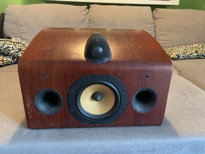 Coluna central B&W HTM7  cor cerejeira