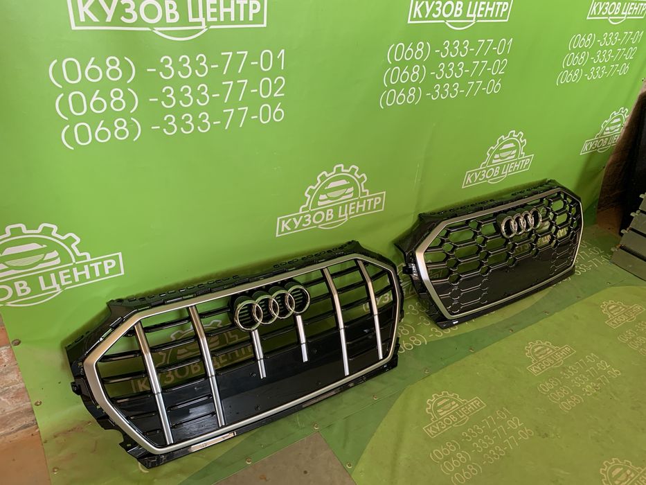 Решітка радіатора в зборі Audi Q5 2020 - 2024 НАЛИЧИЕ решетка бампера