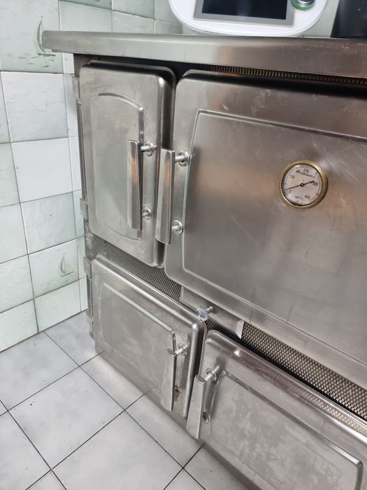 Fogão inox gas lenha