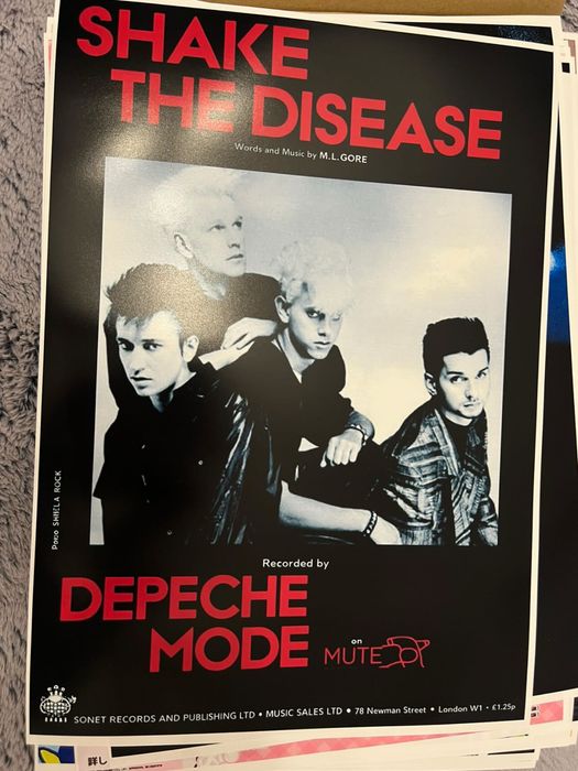 depeche mode plakat a3 shake the disease