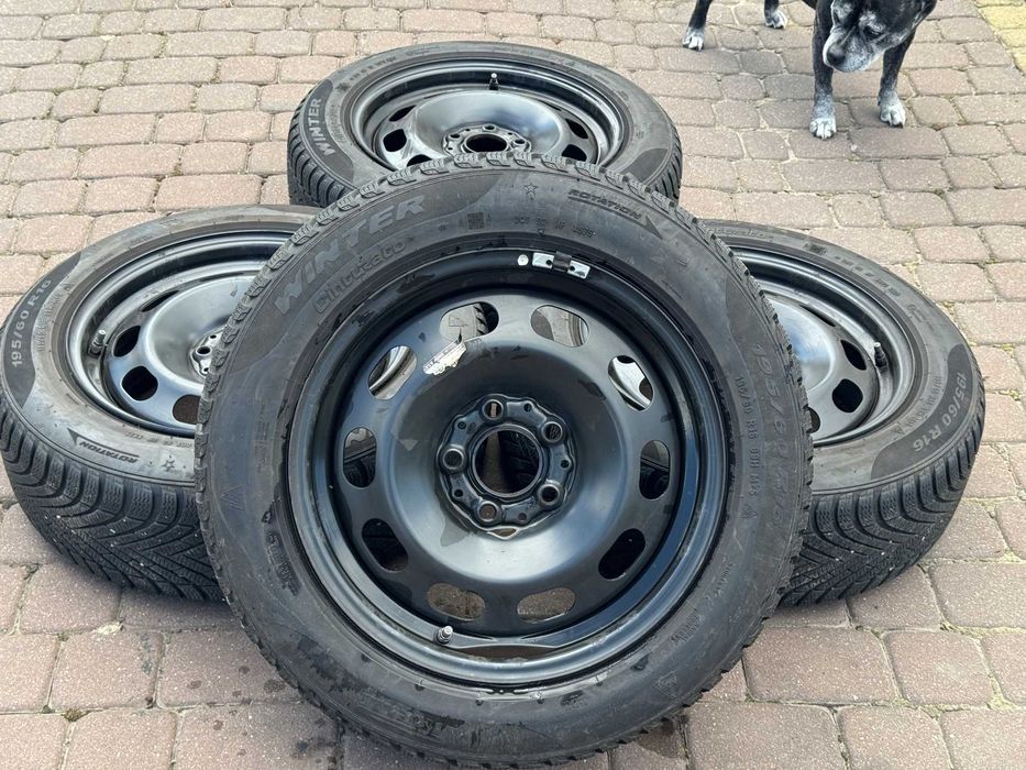 oryginalne koła felgi stalowe BMW 2 F45 F46 5x112 16 TPMS opony Zima