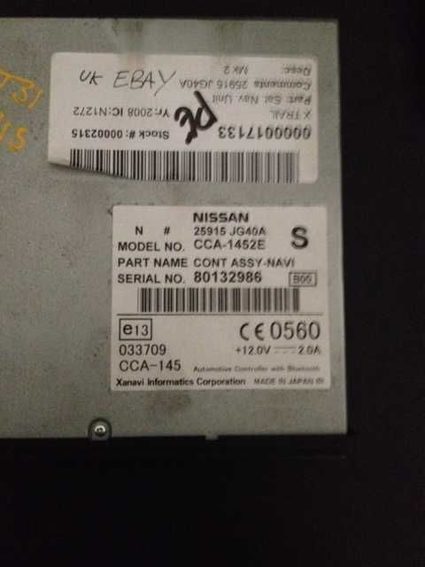 Sistema navegação para Nissan X-Trail