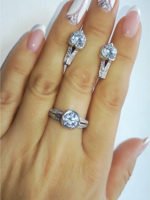 Сережки срібло 925 кульчики срібні родовані 2416