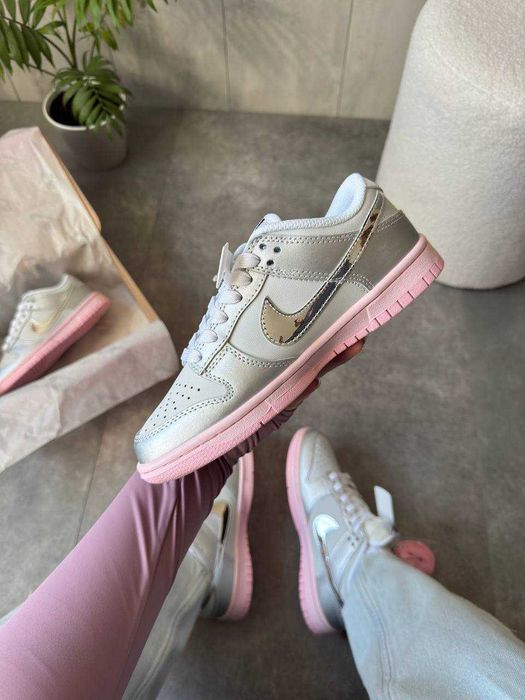 !SALE! Nike Dunk Low LX Metallic Silver Pink Foam 36 37 38 39 40 41