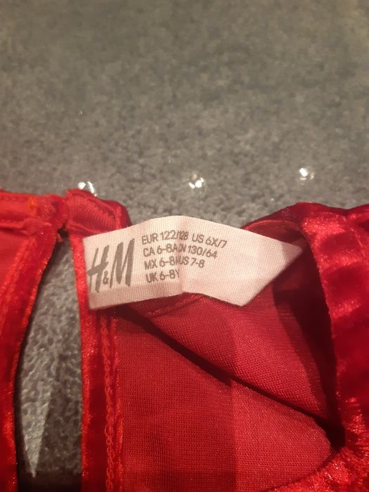 Sukienka wizytowa (welurowa) H&M Rozmiar  122-128.