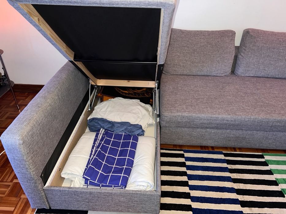 Sofá-cama chaise longue com arrumação - IKEA FRIHETEN [ NEGOCIÁVEL ]