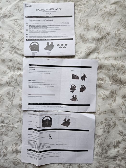 Volante + pedais PlayStation