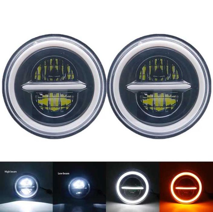 2 Faróis Led/Angel Eyes para Carro/Jipe Nº2 | NOVOS