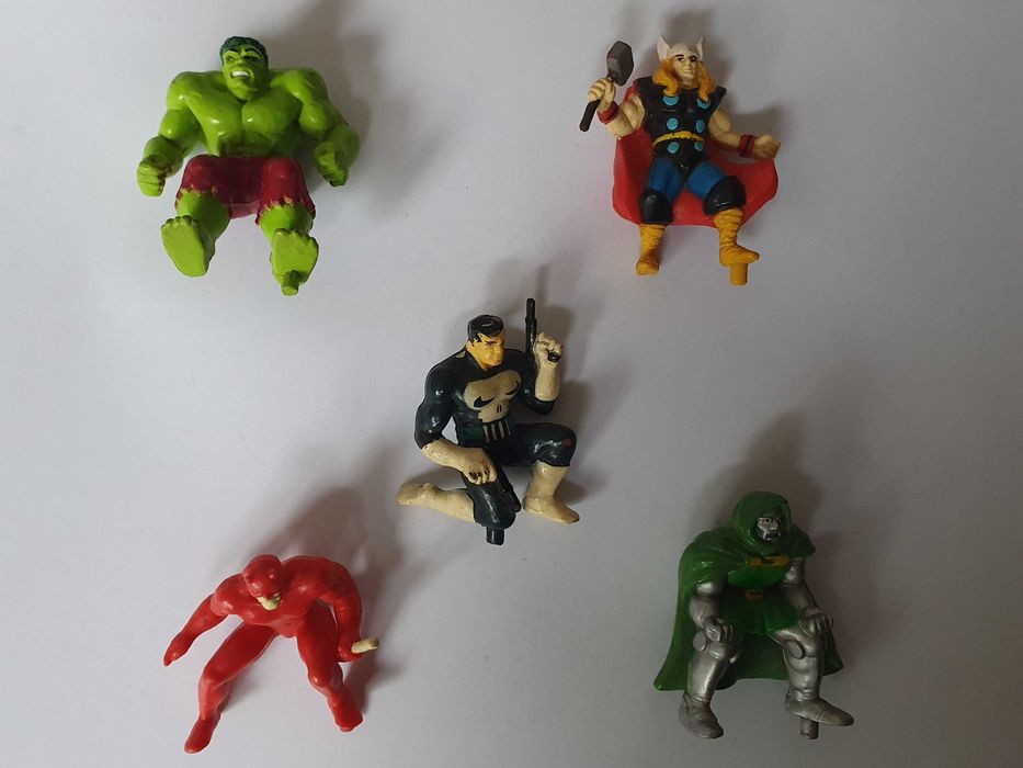 5 Pequenos Super-Heróis e Vilões, muito raros - Anos 80