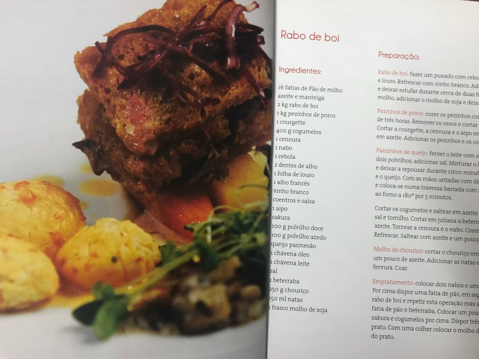 Livro de culinária _ grandes chefes da Visão