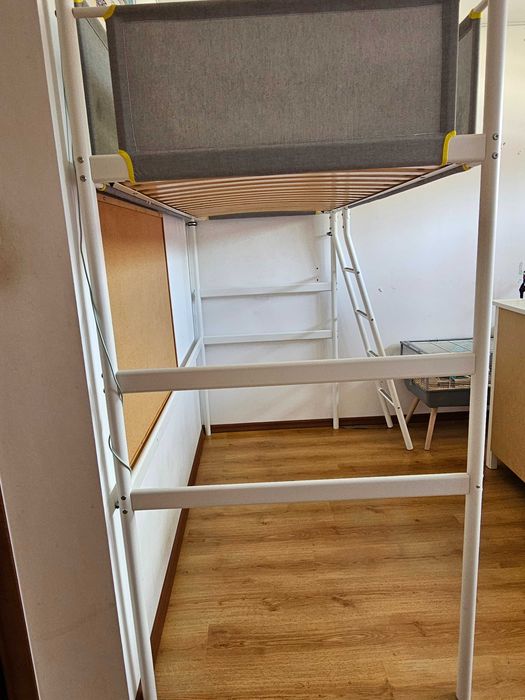 Rama łóżka na antresoli- Vitval Ikea- łóżko piętrowe