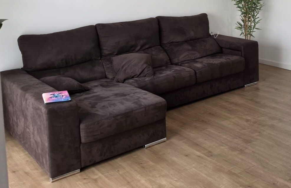 Sofá 3metros com chaise longue