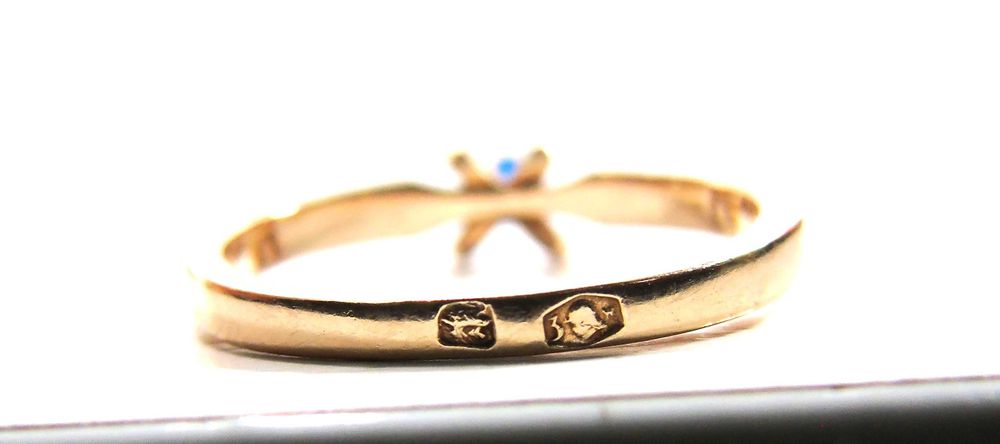 Złoty pierścionek pr.585 r.14 warmet Lombard Żuromin Loombard