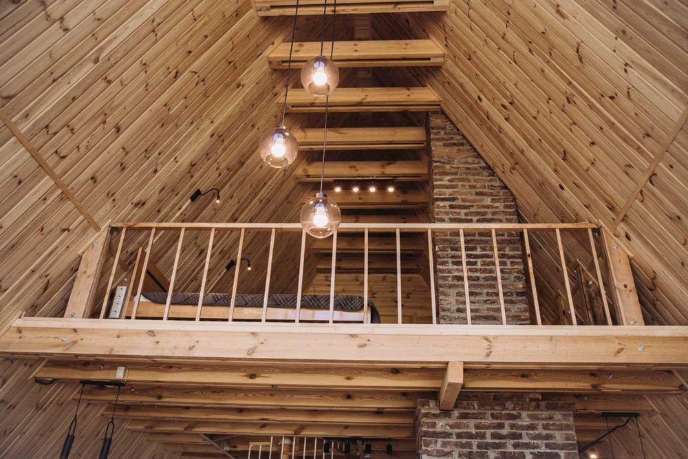 Будівництво капітального будинку шале (а-фрейм), 100 кв.м. під ключ