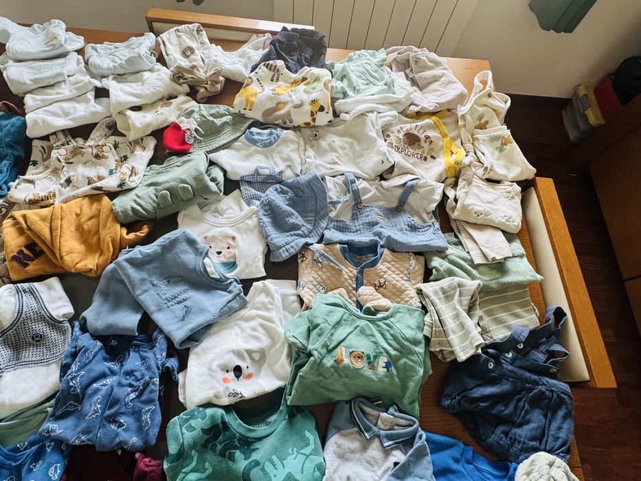 Lote roupa menino 1-6 meses