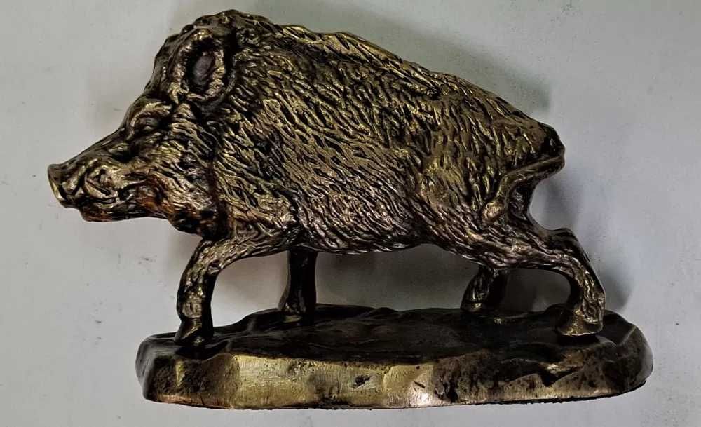 Figurka mosiężna DZIK