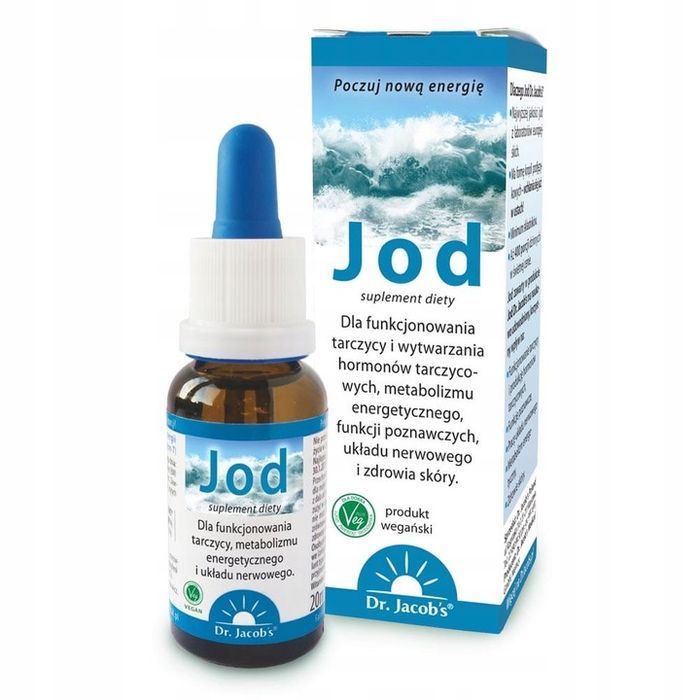 jod w kroplach 20 ml - 400 porcji jodu dr. jacobs