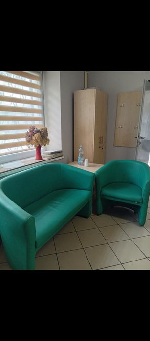 Sofa + fotel kolor morski
