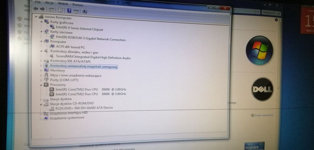 komputer stacjonarny Dell OPTIFLEX 780 z monitorem i myszka