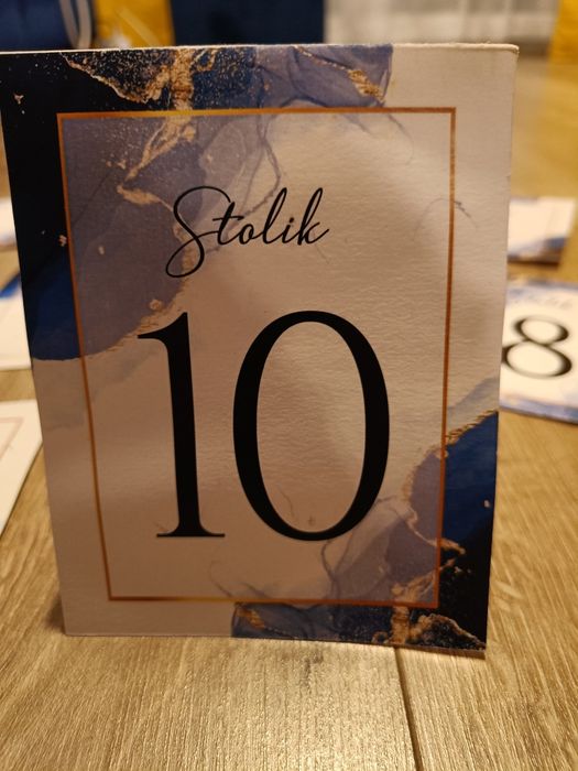 Numery na stoły 1-10
