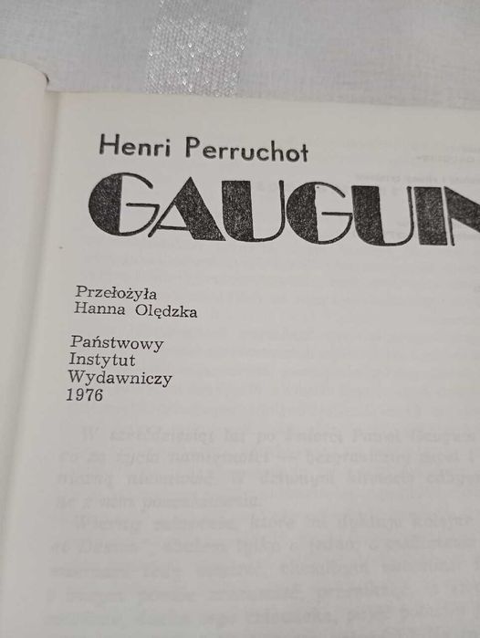 Gauguin. Henri Perruchot
