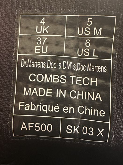 Buty/Trapery Dr. Martens Combs Tech